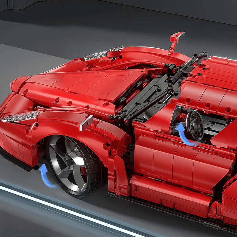V6 Enzo FFlagship Supercar - Building Blocks Set | Power Brickz