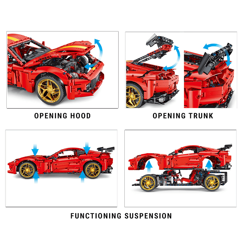 VFItalian Grand Tourer - Building Blocks Set | Power Brickz