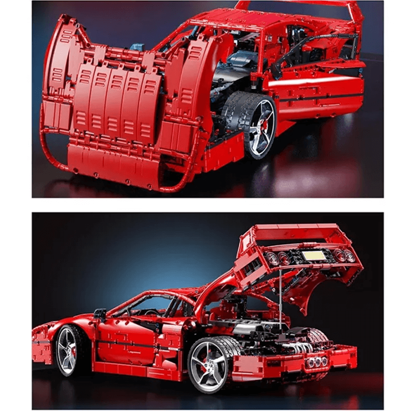 Twin-Turbo FSupercar Icon - Building Blocks Set | Power Brickz