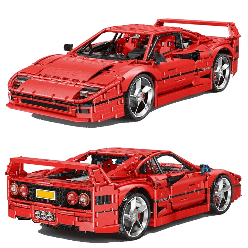 Twin-Turbo FSupercar Icon - Building Blocks Set | Power Brickz
