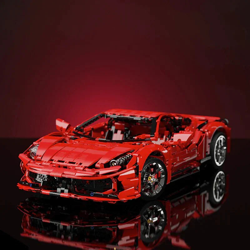 Mid-Engine V8 Supercar - Building Blocks Set | Power Brickz