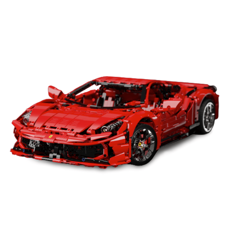 Mid-Engine V8 Supercar - Building Blocks Set | Power Brickz
