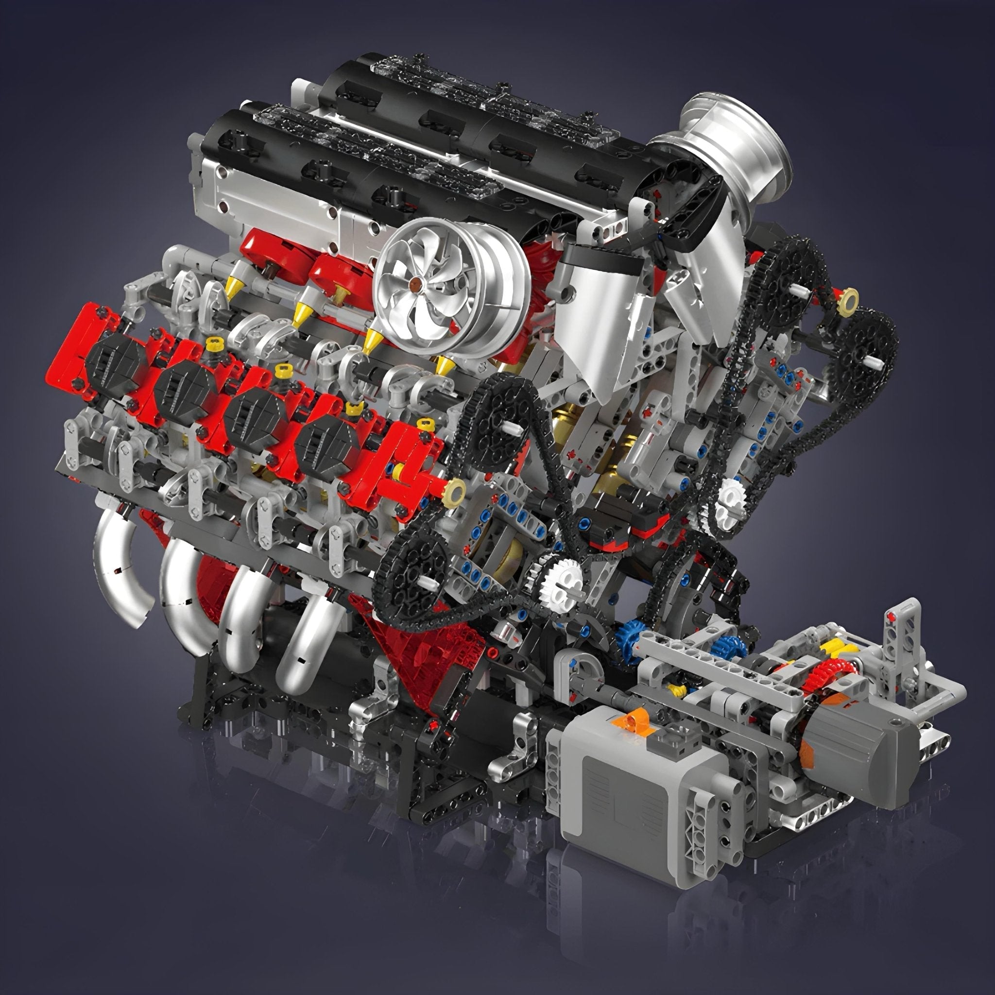 Ferrari F488 V8 Engine - Building Set | Power Brickz