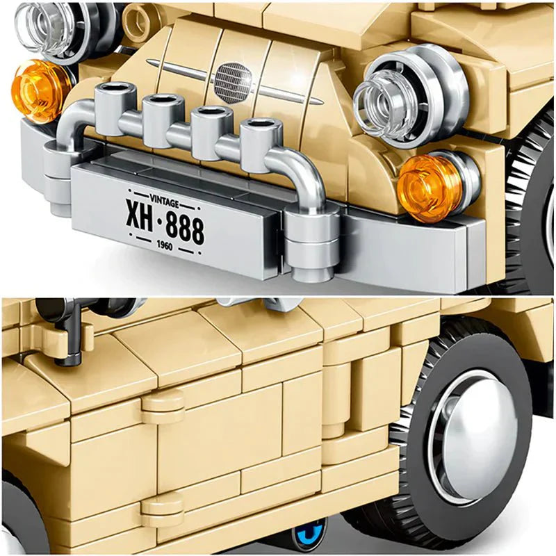 ClassicItalian City Car - Building Blocks Set | Power Brickz