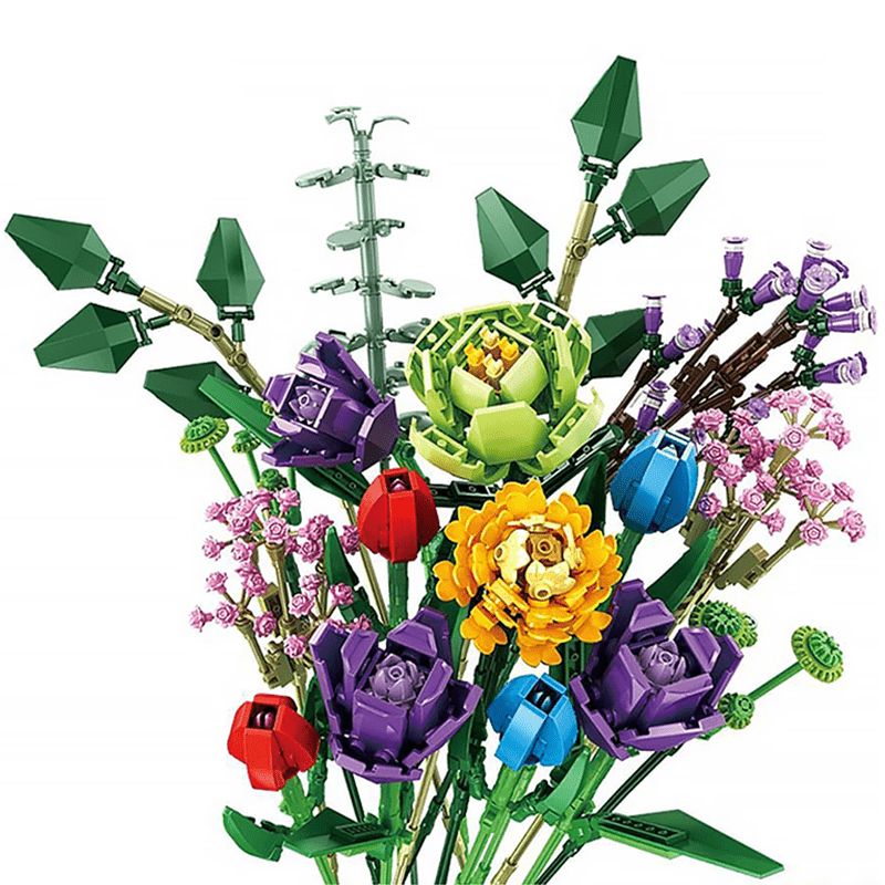 Flower Bouquet - Building Set | Power Brickz