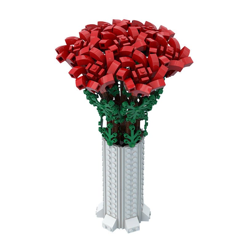 Flower Bouquet with Vase - Building Set | Power Brickz