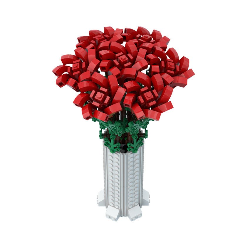 Flower Bouquet with Vase - Building Set | Power Brickz