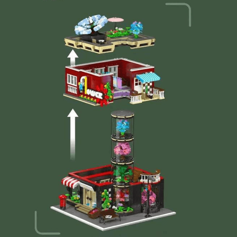 Flower Shop - Building Set | Power Brickz