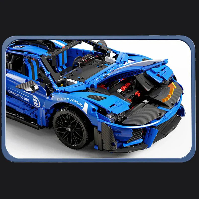 Heritage GTLe Mans Icon - Building Blocks Set | Power Brickz