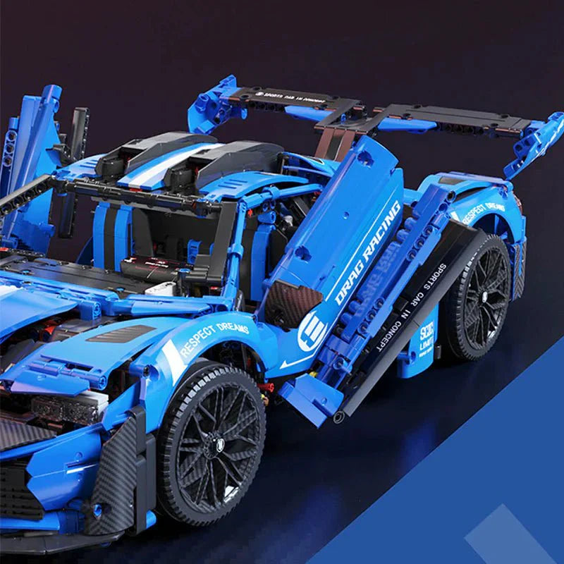 Heritage GTLe Mans Icon - Building Blocks Set | Power Brickz