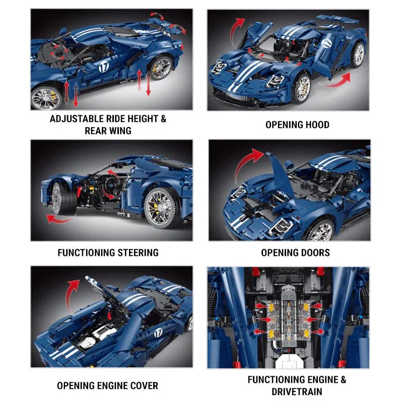 Heritage GT Le Mans Icon - Building Set | Power Brickz