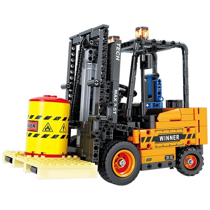 Warehouse Forklift Model - Building Set | Power Brickz