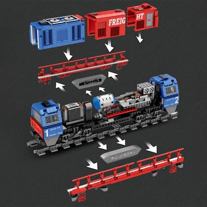 Freight Train | 1979pcs - Power Brickz