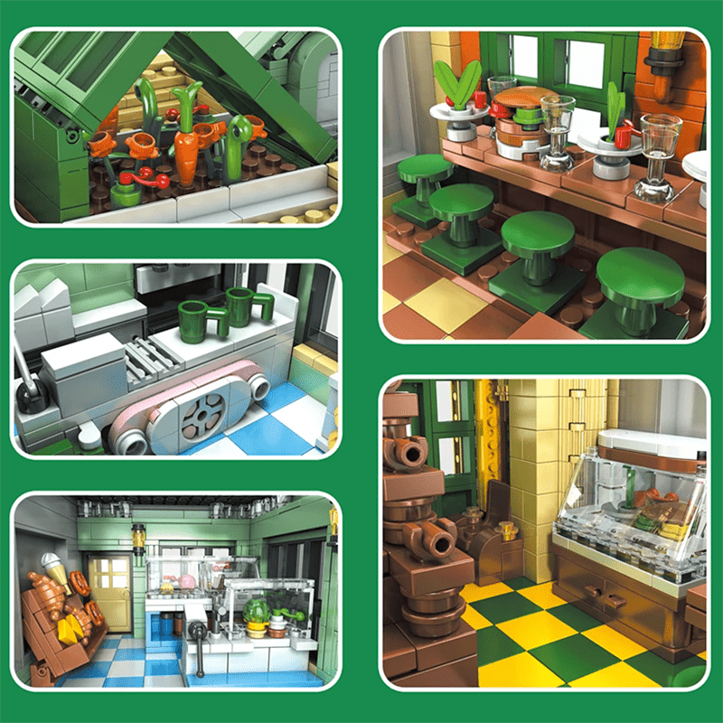 French Restaurant - Building Set | Power Brickz