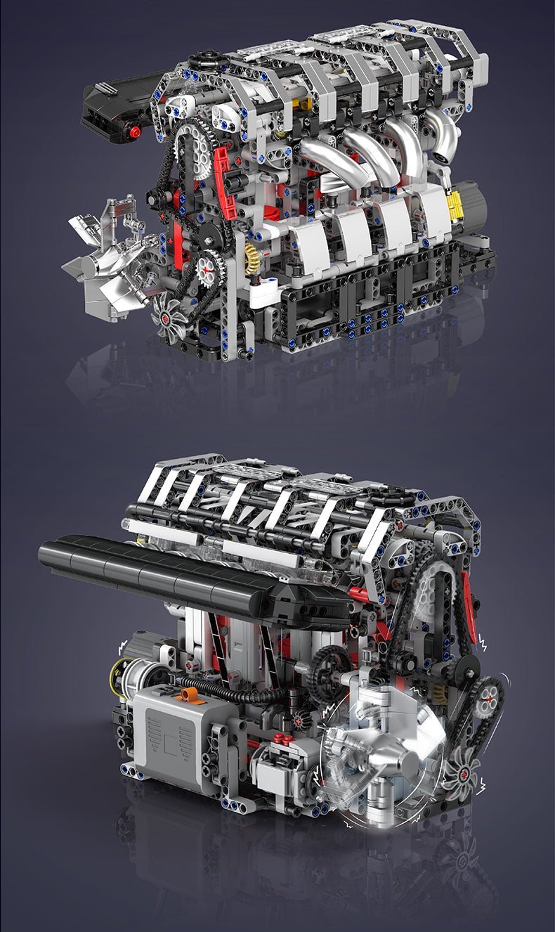 Functional Inline 4 - Cylinder L4 Gasoline | 1787pcs - Power Brickz