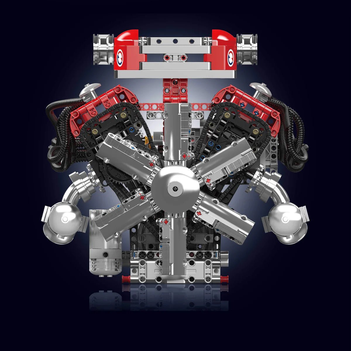 Functional V12 Engine & Gearbox | 3471pcs - Power Brickz