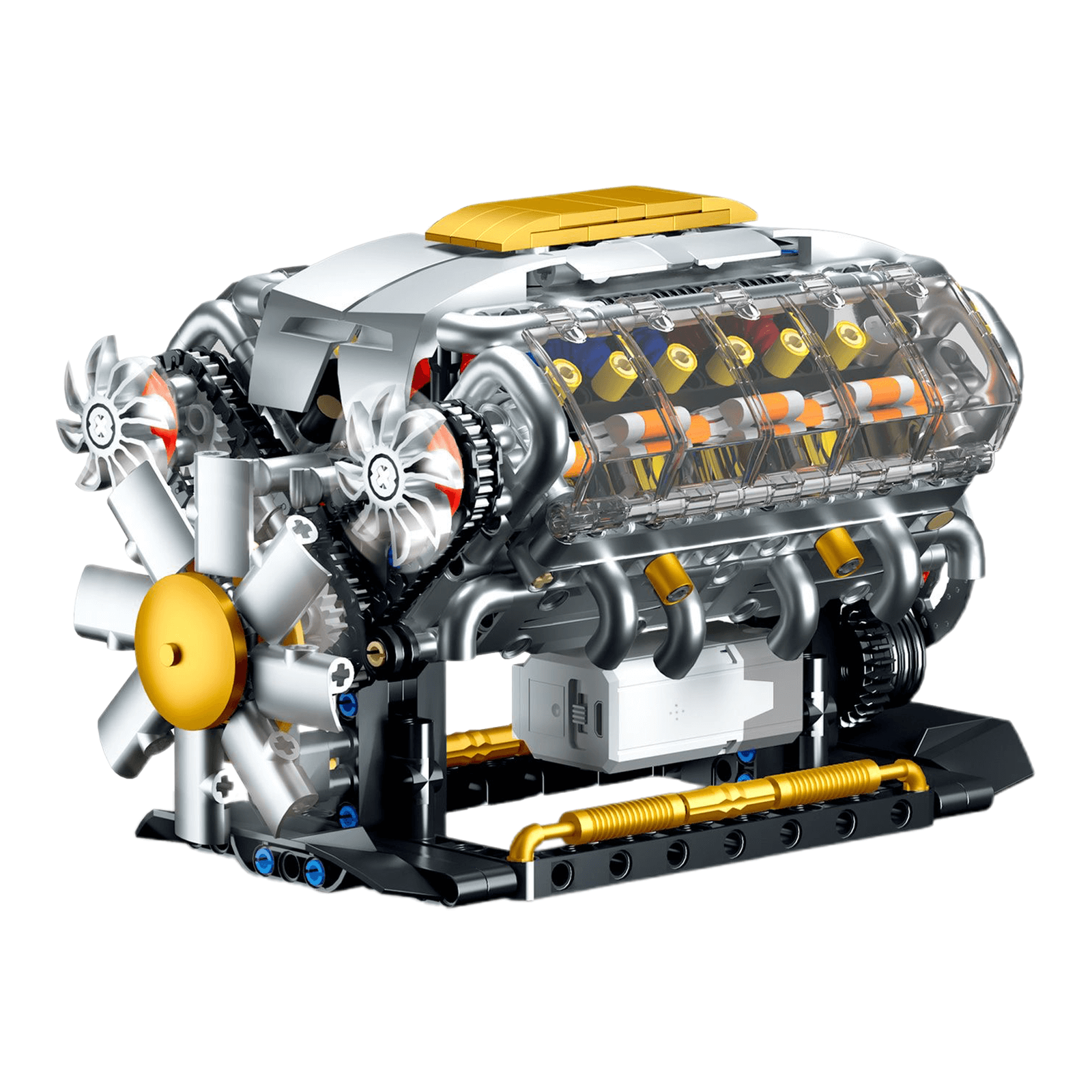 Functional V8 Engine Model | 691pcs - Power Brickz