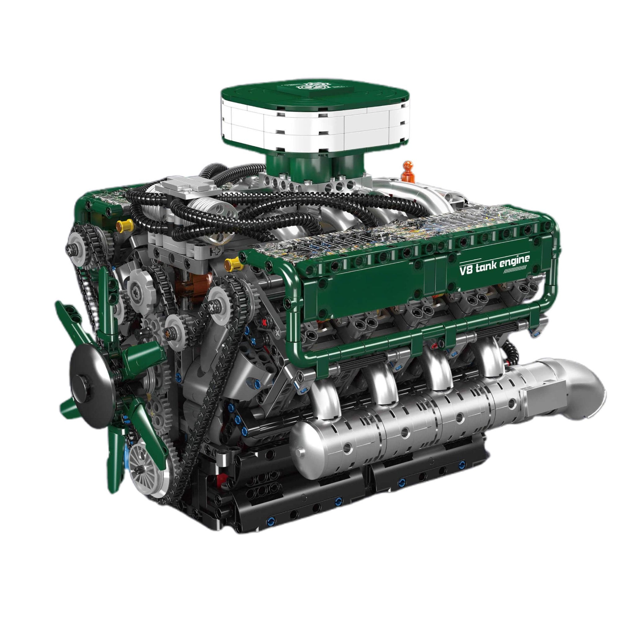 Functional V8 Tank Engine | 2250pcs - Power Brickz