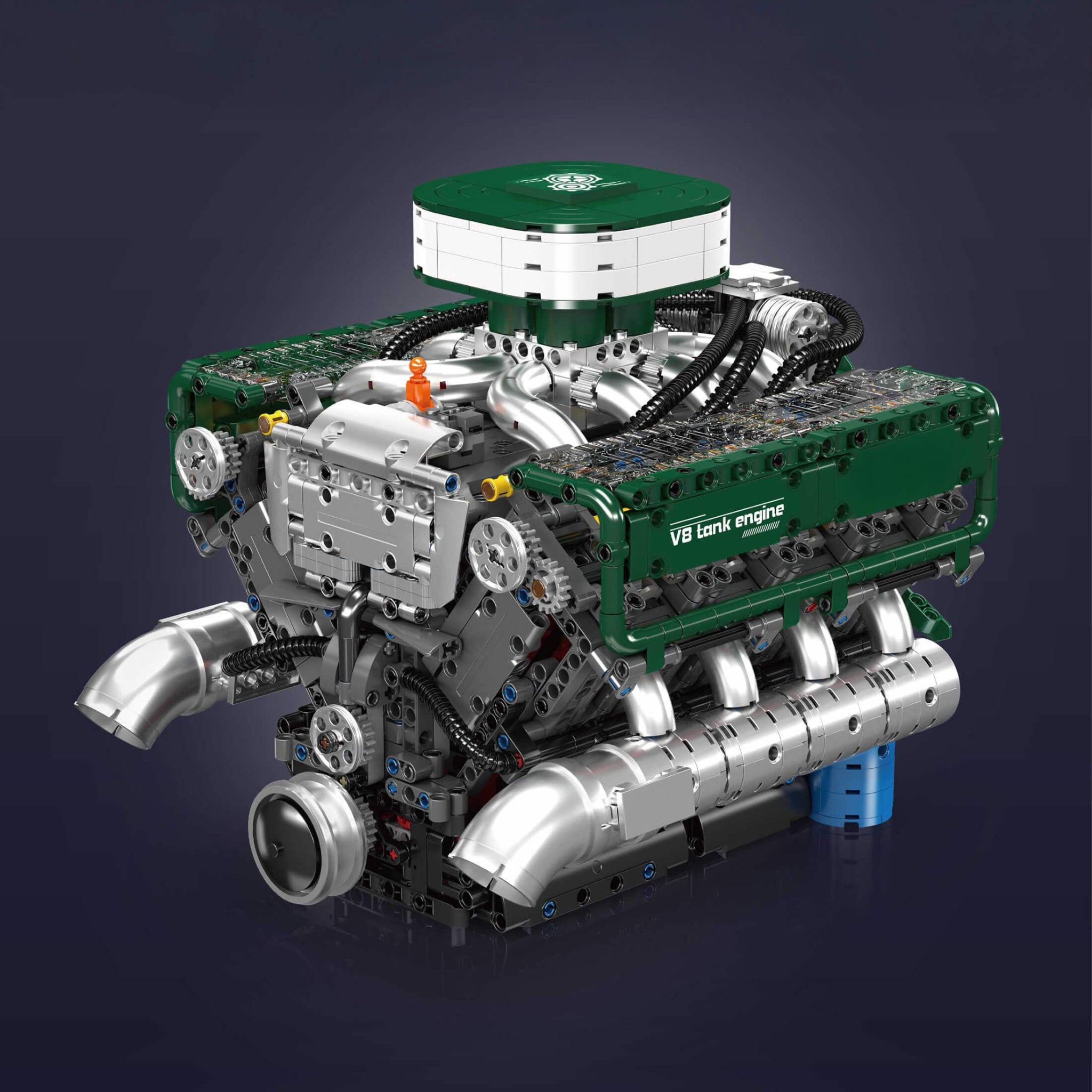 Functional V8 Tank Engine | 2250pcs - Power Brickz