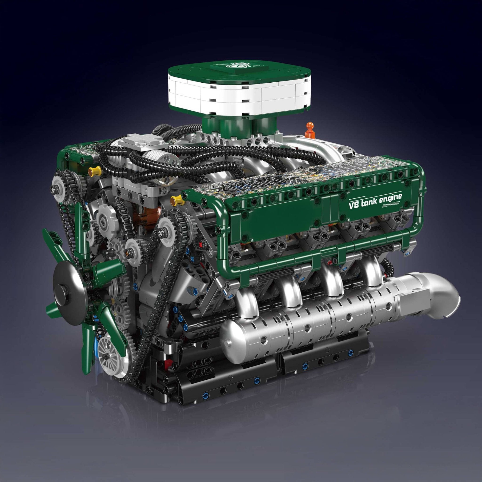 Functional V8 Tank Engine | 2250pcs - Power Brickz
