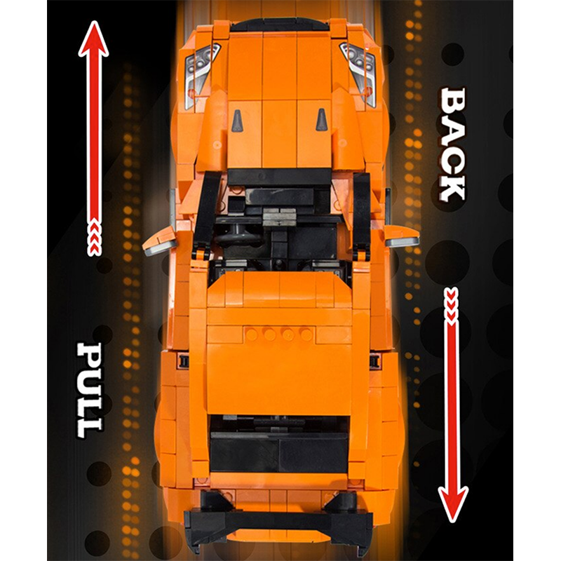 RGTR Godzilla Orange - Building Blocks Set | Power Brickz