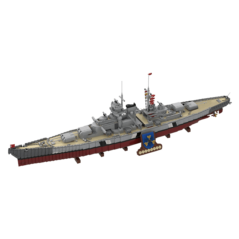 German Battleship Bismarck - Building Set | Power Brickz
