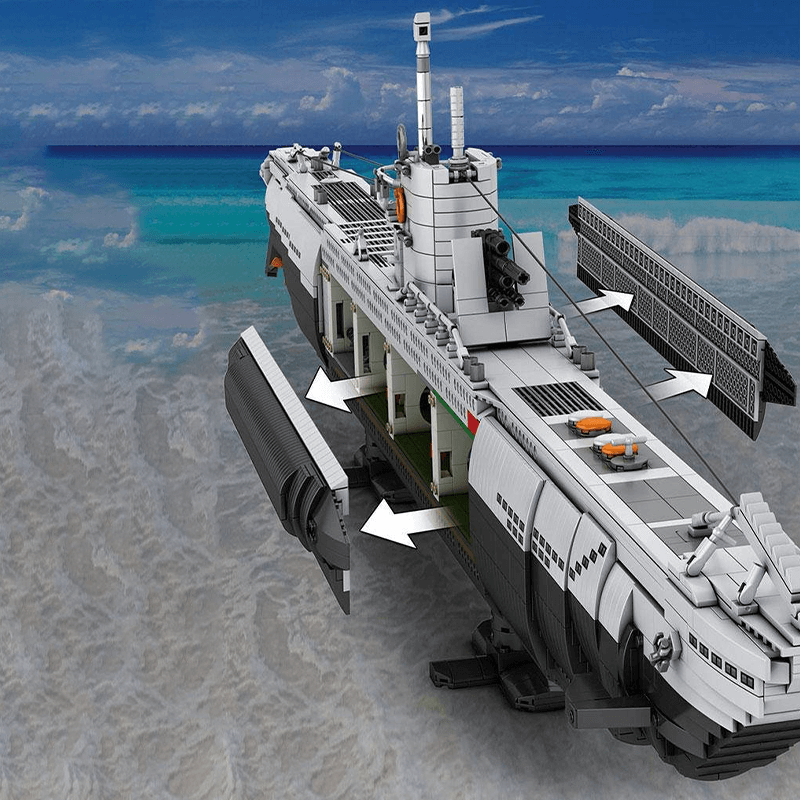 German U Boat - Building Set | Power Brickz