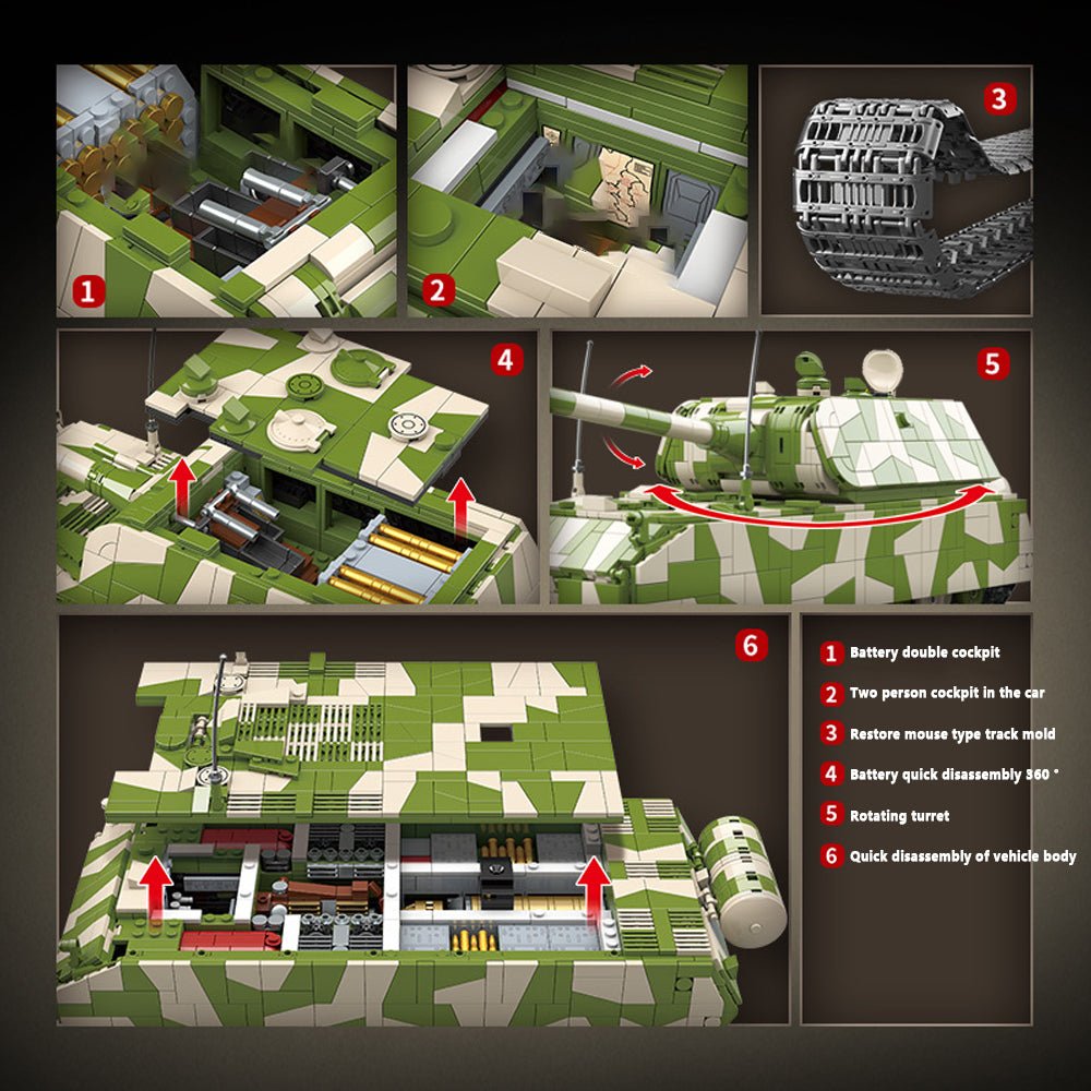 Germany: Rat Heavy Tank - Building Set | Power Brickz