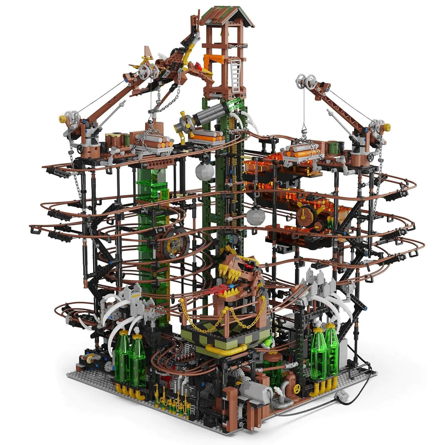 Grand Steampunk Marble Run | 5390pcs - Power Brickz