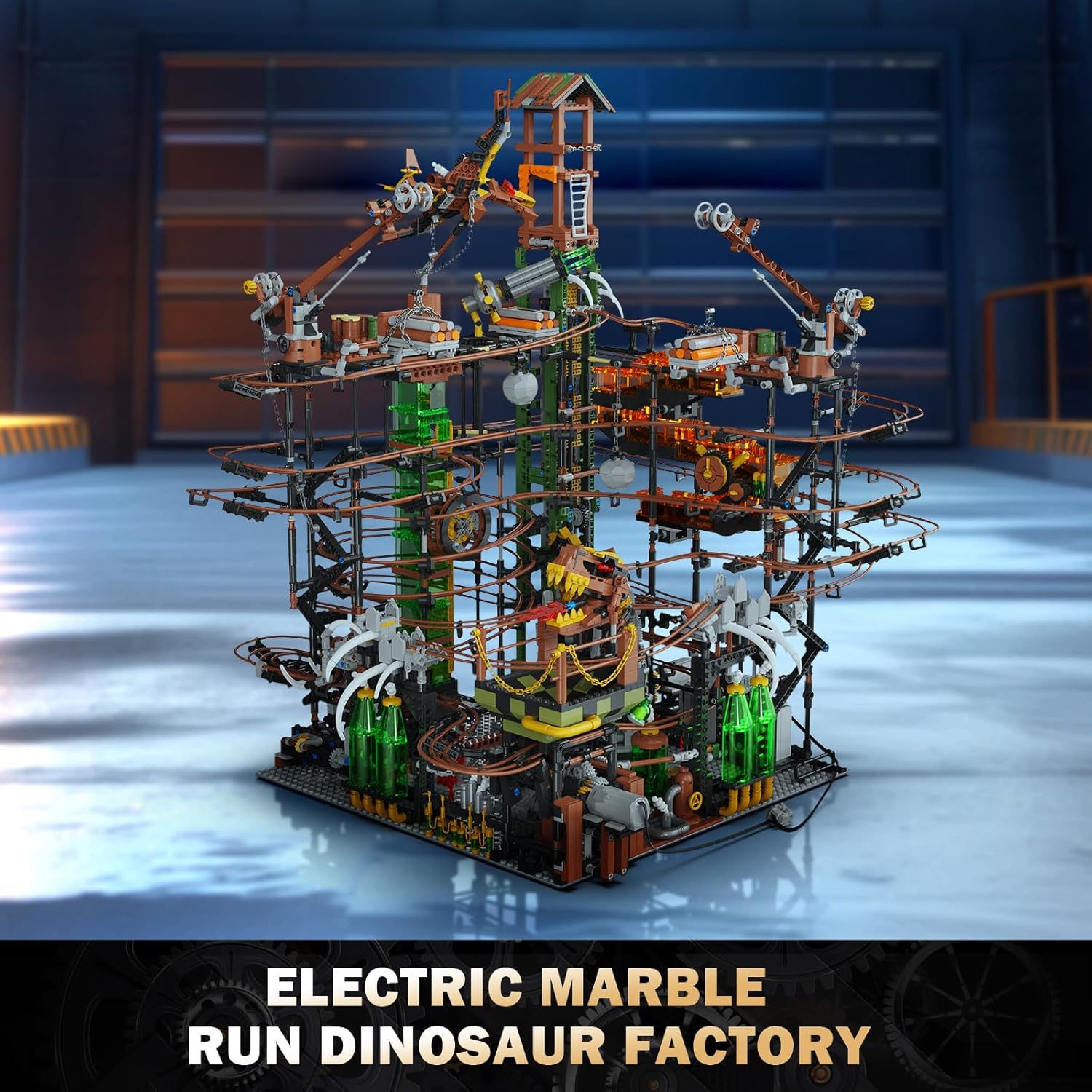 Grand Steampunk Marble Run | 5390pcs - Power Brickz