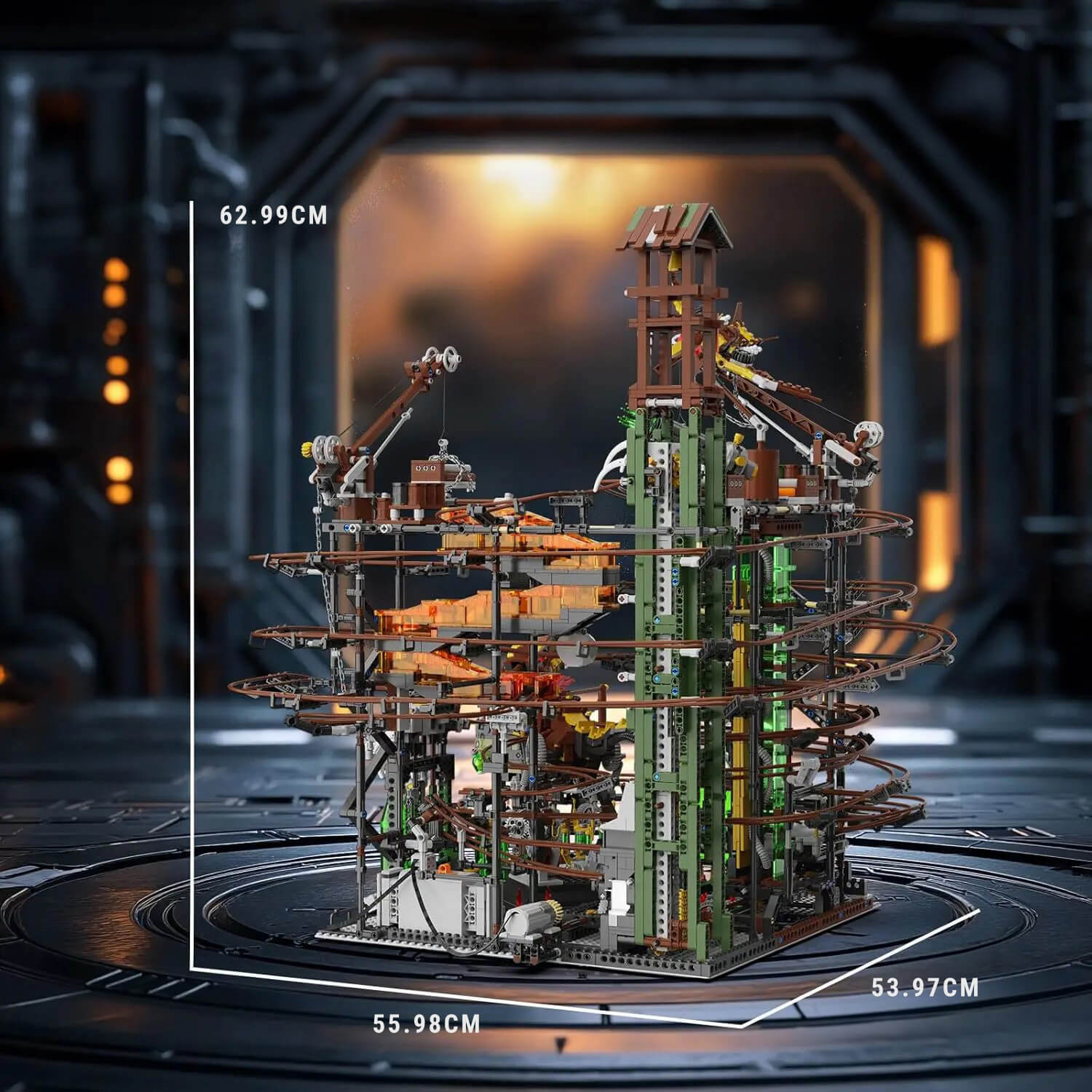 Grand Steampunk Marble Run | 5390pcs - Power Brickz