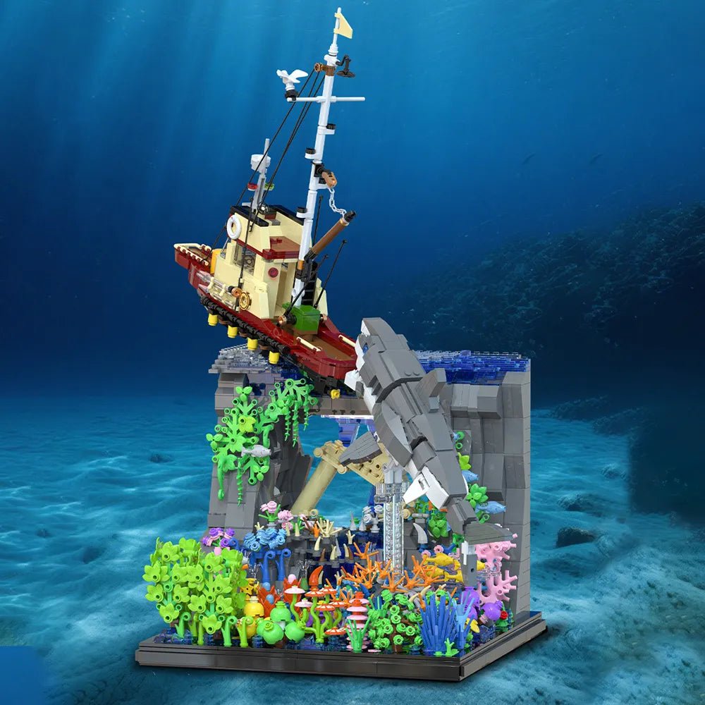 Great White Sharks Attack | 2932pcs - Power Brickz