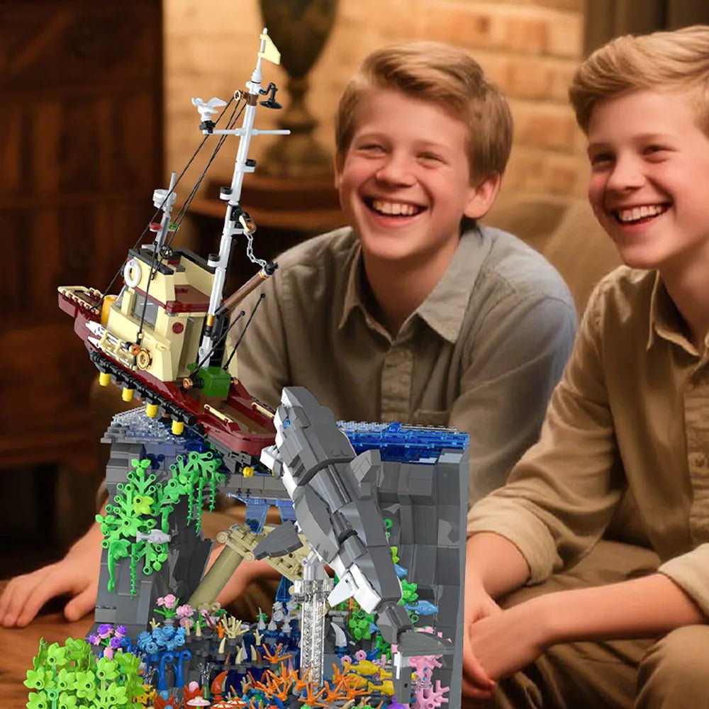 Great White Sharks Attack | 2932pcs - Power Brickz