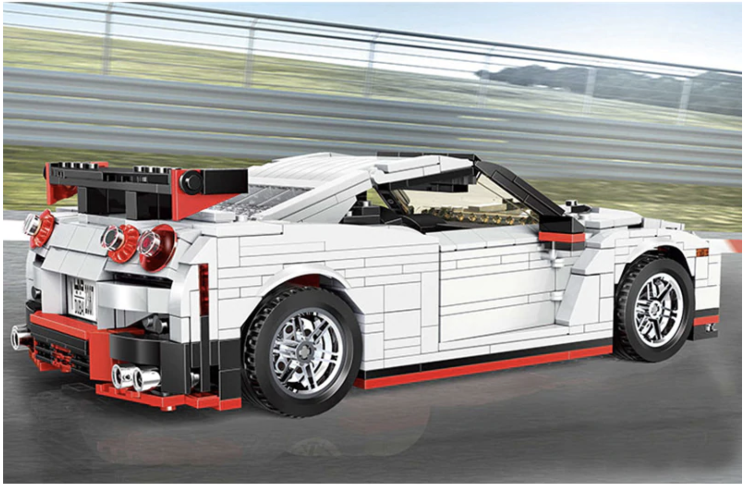 RGTR Godzilla White - Building Blocks Set | Power Brickz