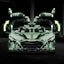 Green Track-Only Hypercar - Building Blocks Set | Power Brickz