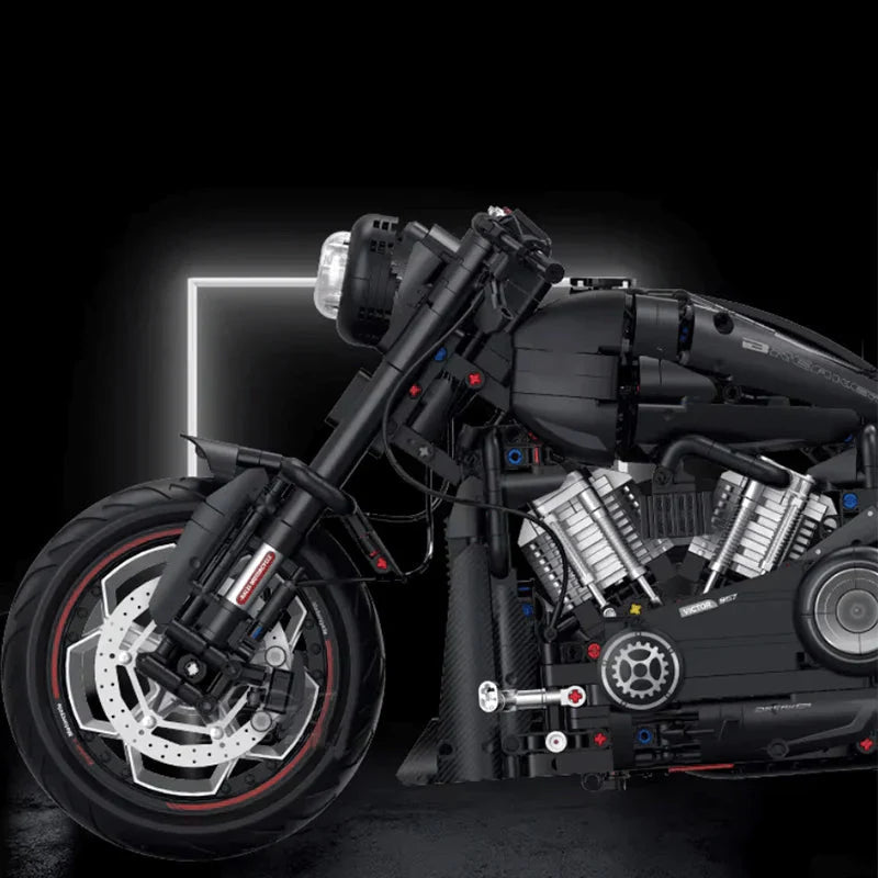 Custom V-Twin Muscle Cruiser - Building Set | Power Brickz