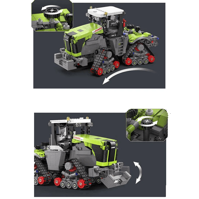 Heavy - Duty Articulated Farm Tractor | 1335pcs - Power Brickz