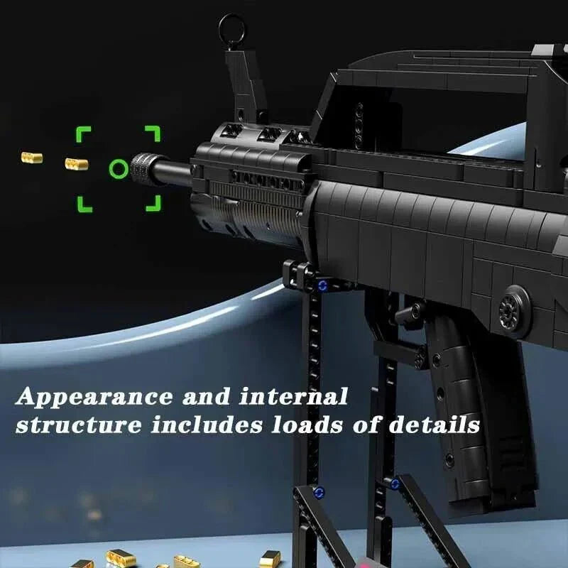 Heavy Duty Assault Rifle - Building Set | Power Brickz