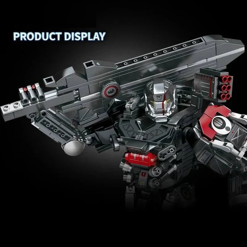 Heavy Duty Mecha Robot MU2 White Shark Bricks Toy | 802pcs - Power Brickz