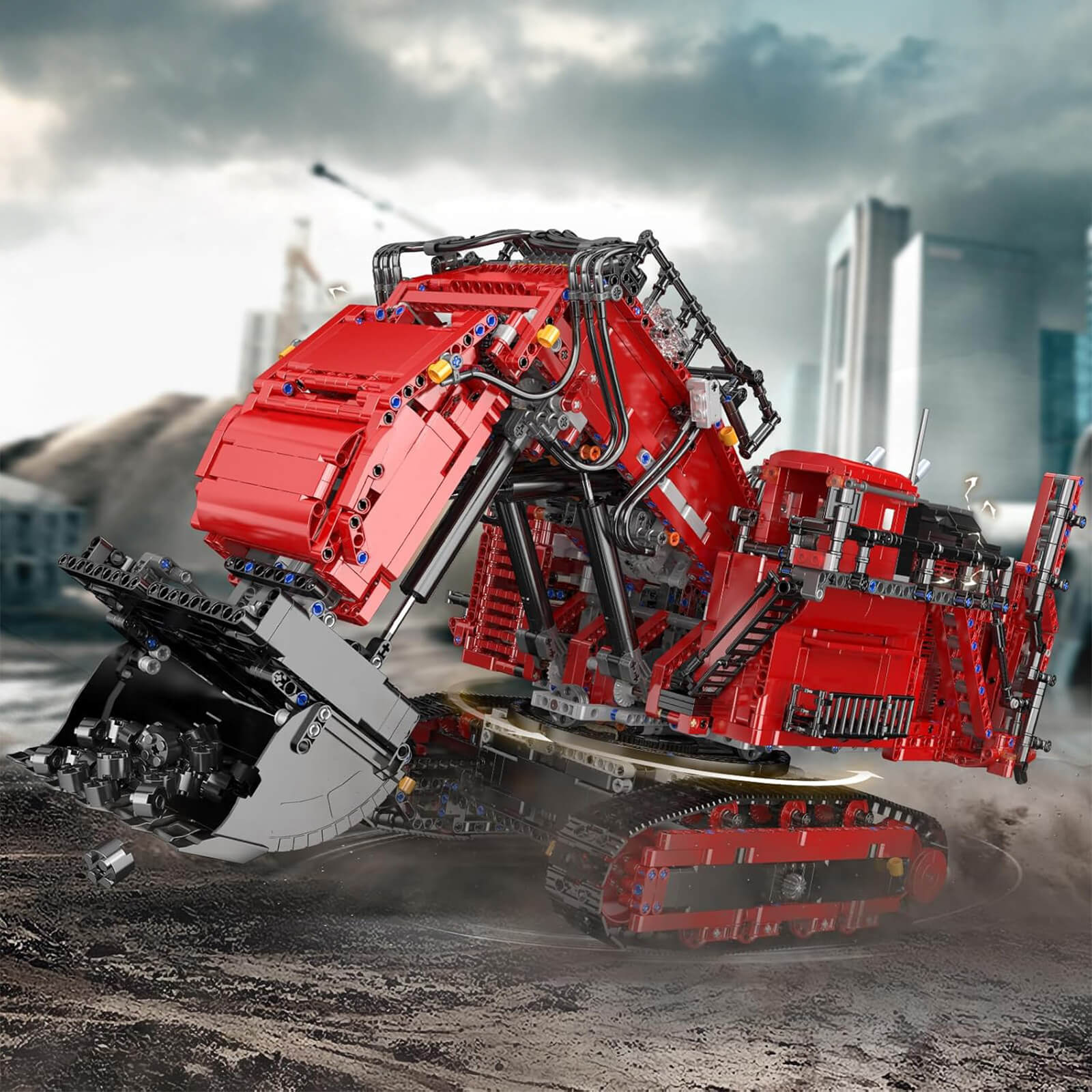 Heavy-Duty RC Excavator - Building Set | Power Brickz