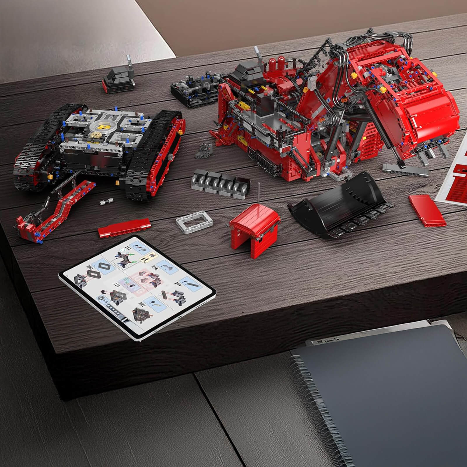 Heavy-Duty RC Excavator - Building Set | Power Brickz