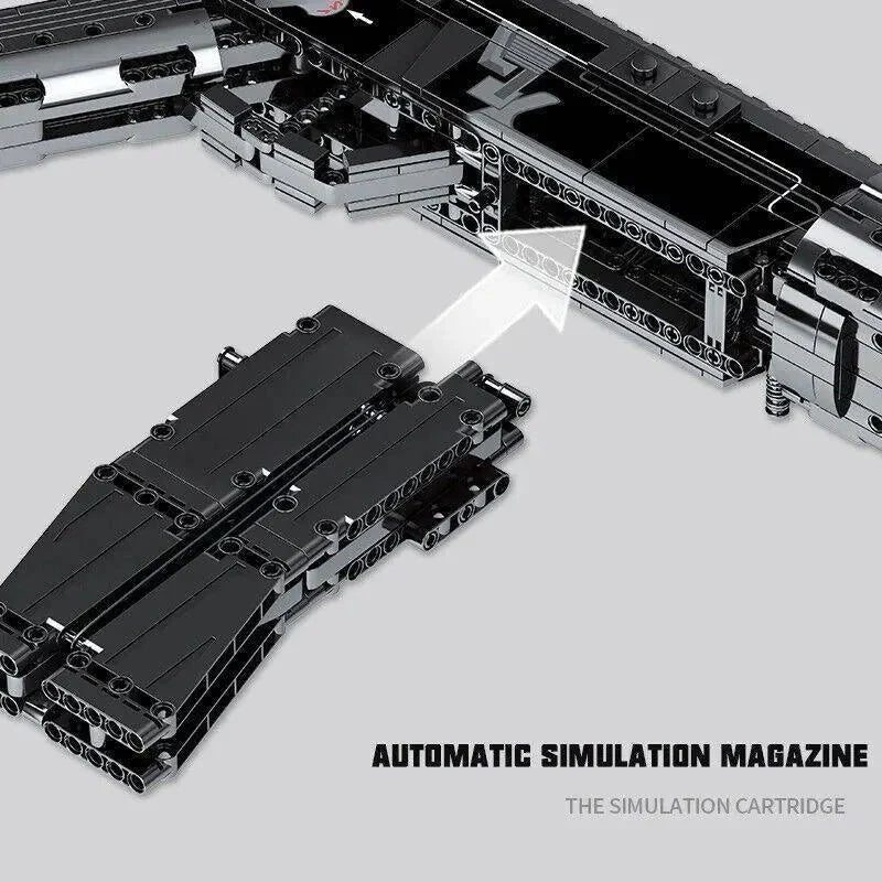 Heavy Duty SMG Combat Rifle - Building Set | Power Brickz