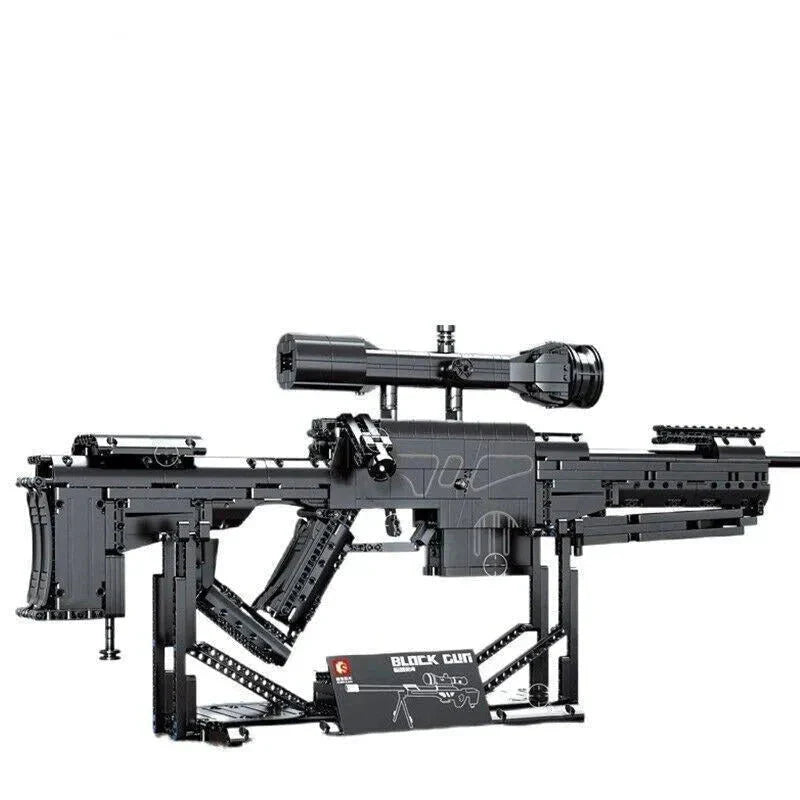 Heavy Duty Sniper Rifle - Building Set | Power Brickz
