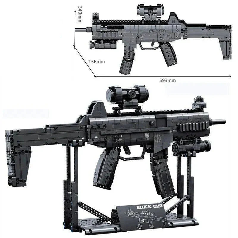 Heavy Duty Sniper Rifle - Building Set | Power Brickz