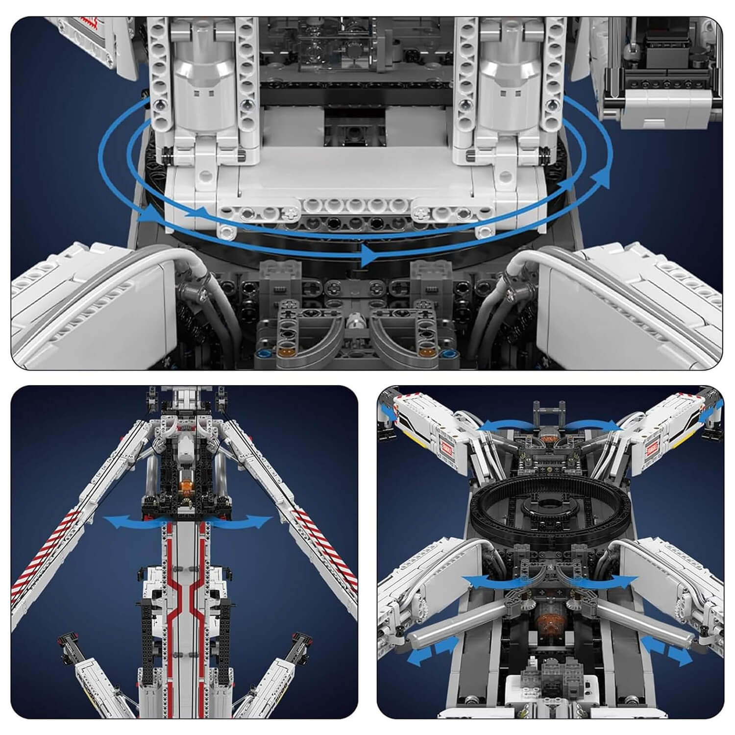 Heavy Duty RC Crane V2 - Building Blocks Set | Power Brickz