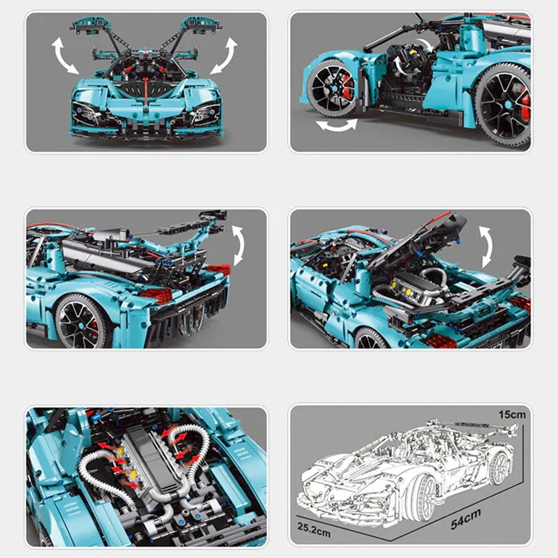 Hybrid HongQi S9 Concept - Building Blocks Set | Power Brickz