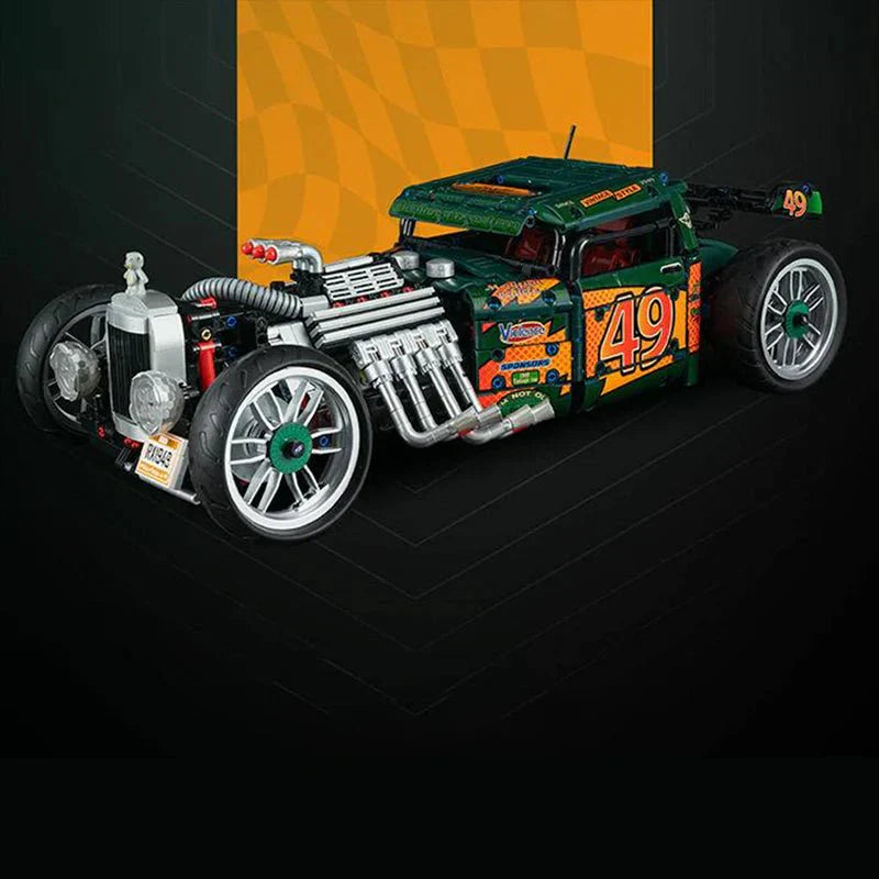 Classic Hot Rod Coupe - Building Set | Power Brickz