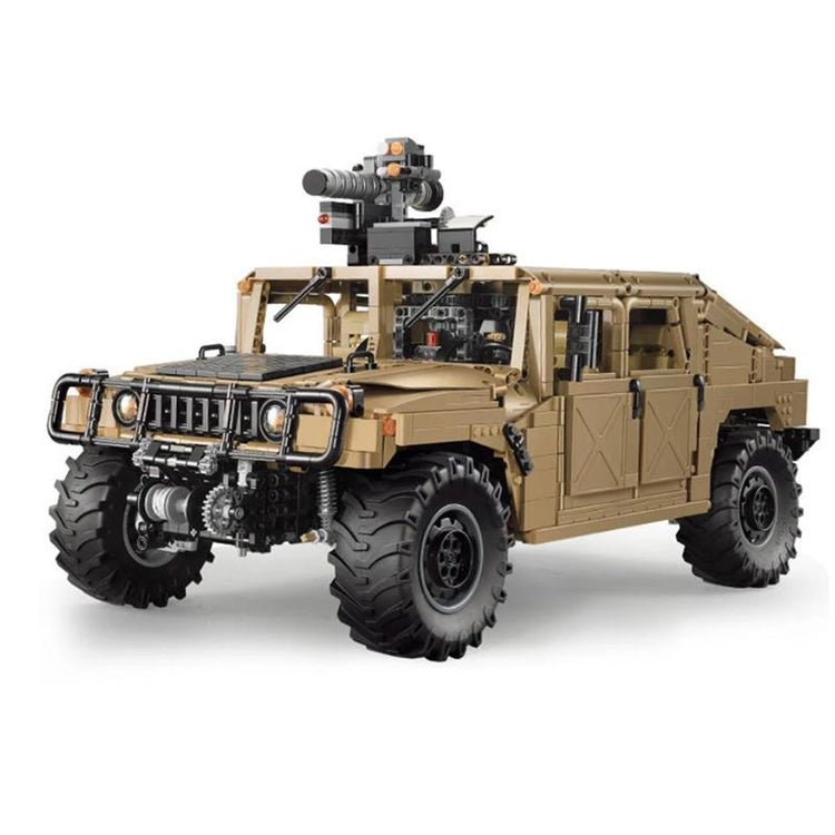 Military Off-Road Humvee Truck - Building Blocks Set | Power Brickz