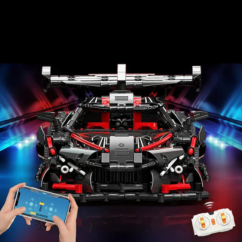 Red Concept Hypercar - Building Blocks Set | Power Brickz