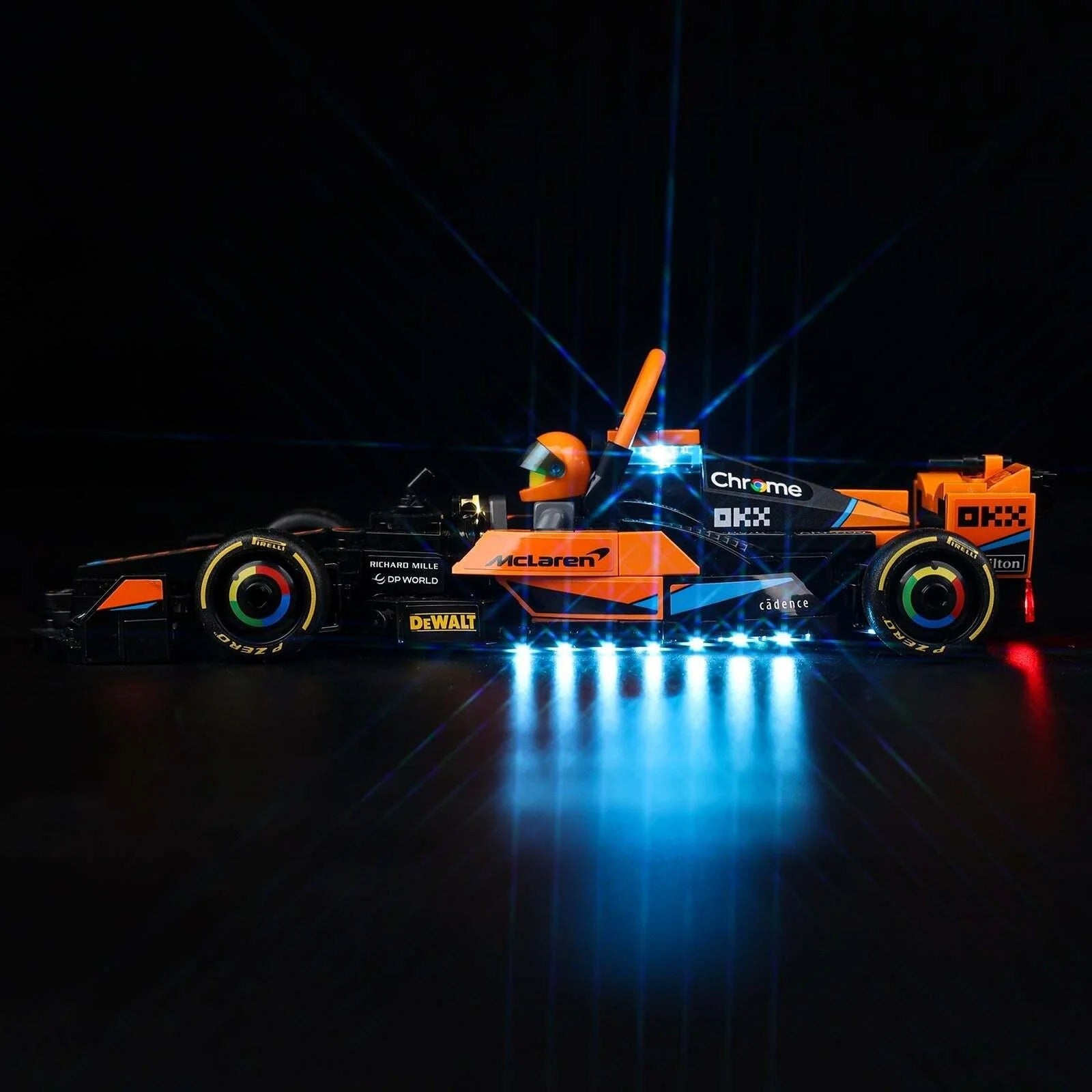 2023 Mclaren Formula 1 Race Car 76919 LED Light Kit – Building Block Lighting | Power Brickz™